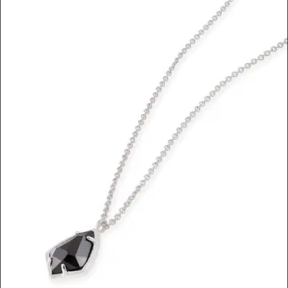 Kendra Scott Cory Black Stone Pendant Necklace